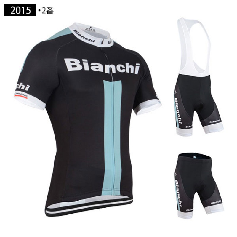レプリカ ビアンキ 自転車ショーツ 半袖ジャージ サイクルウェア 2015 