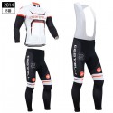 レプリカ カステリ 冬用 ジャージ サイクルウェア 自転車 ロードレース 長袖 防寒 裏起毛 Castelli 2014-2016仕様