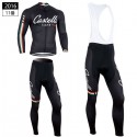 レプリカ カステリ 冬用 ジャージ サイクルウェア 自転車 ロードレース 長袖 防寒 裏起毛 Castelli 2014-2016仕様