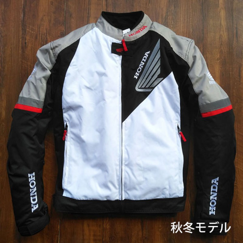 HONDA ジャケット バイクジャケット メッシュ 夏用 通気 810白