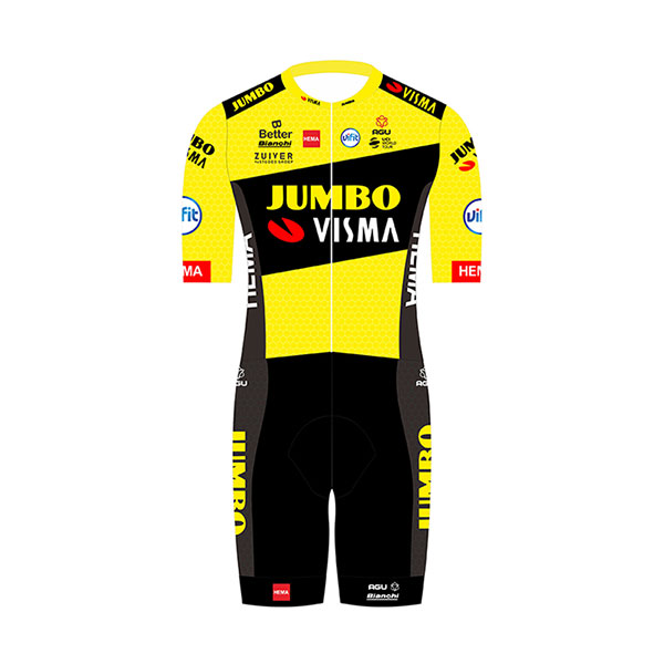 2021年版 ユンボ・ヴィスマ JUMBO-VISMA サイクリングスピードスーツ