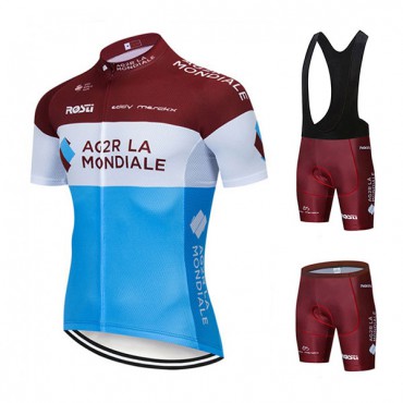 アージェードゥーゼール ラモンディアール 自転車半袖ジャージ レーサーパンツ AG2R La Mondiale