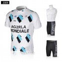 アージェードゥーゼール ラモンディアール 自転車半袖ジャージ レーサーパンツ AG2R La Mondiale