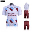 アージェードゥーゼール ラモンディアール 自転車半袖ジャージ レーサーパンツ AG2R La Mondiale