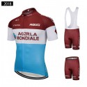 アージェードゥーゼール ラモンディアール 自転車半袖ジャージ レーサーパンツ AG2R La Mondiale