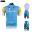 アスタナ プロチーム サイクリングパンツ ロードジャージ半袖 自転車ショーツ ASTANA Pro Team