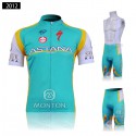 アスタナ プロチーム サイクリングパンツ ロードジャージ半袖 自転車ショーツ ASTANA Pro Team