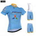 アスタナ プロチーム サイクリングパンツ ロードジャージ半袖 自転車ショーツ ASTANA Pro Team