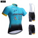 アスタナ プロチーム サイクリングパンツ ロードジャージ半袖 自転車ショーツ ASTANA Pro Team