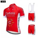 コフィディス ソリュシオンクレディ ツーリング夏用ジャージ 自転車レーサーパンツ COFIDIS