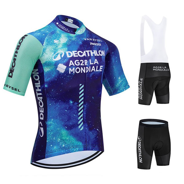 デカトロン・AG2R・ラ・モンディアル サイクルウェア 自転車ウェア 夏半袖ジャージ パンツ DECATHLON AG2R LA MONDIALE TEAM