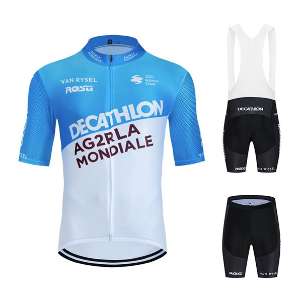 デカトロン・AG2R・ラ・モンディアル サイクルウェア 自転車ウェア 夏半袖ジャージ パンツ DECATHLON AG2R LA MONDIALE TEAM