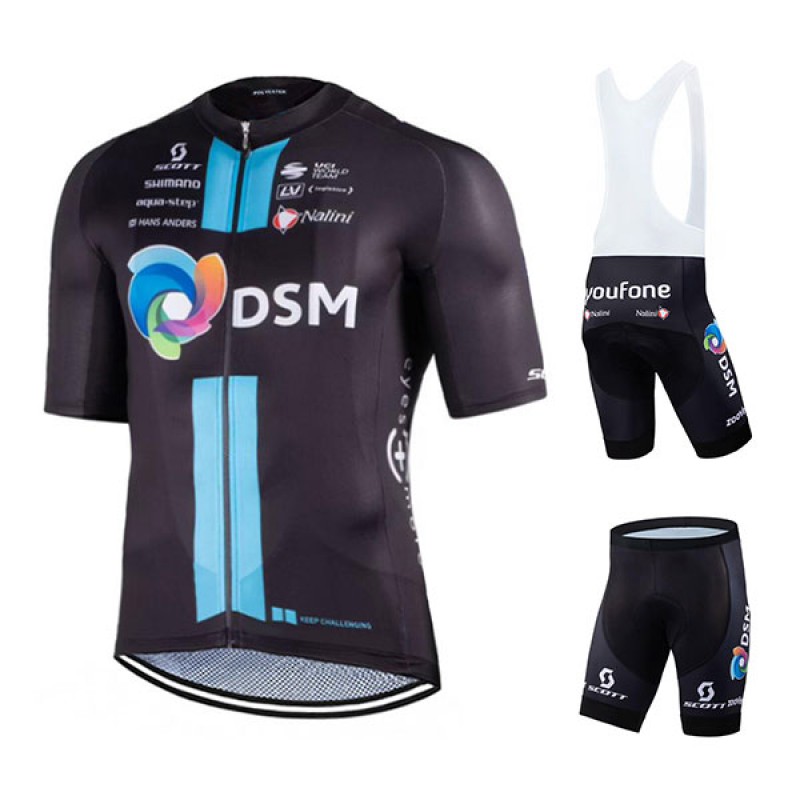 チーム DSM ツーリングバイク夏用半袖ジャージ 自転車パンツ TeamDSM