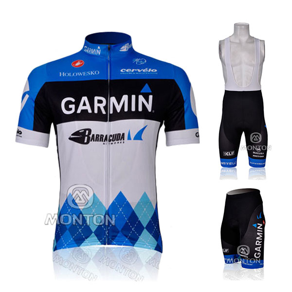 ガーミン・バラクーダ ロードレースウェア サイクルショーツ 吸汗速乾 半袖自転車ジャージ Garmin-Barracuda
