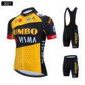 チーム ユンボ ヴィスマ ツーリング半袖ジャージ 自転車レーサーパンツ JUMBO-VISMA 