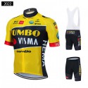 チーム ユンボ ヴィスマ ツーリング半袖ジャージ 自転車レーサーパンツ JUMBO-VISMA 