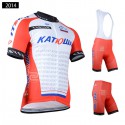 チーム カチューシャ 夏用 ロードジャージ ハーフパンツ 自転車アパレル team KATUSHA 