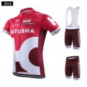 チーム カチューシャ 夏用 ロードジャージ ハーフパンツ 自転車アパレル team KATUSHA 