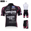 ランプレ-ファルネーゼ ヴィーニ レーサーパンツ 半袖ジャージ 自転車ウェア Lampre-FARNESE VINI