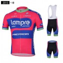 ランプレ メリダ 夏用UVカットジャージ 自転車レーサーパンツ Lampre-Merida 