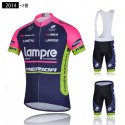 ランプレ メリダ 夏用UVカットジャージ 自転車レーサーパンツ Lampre-Merida 