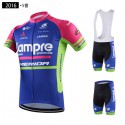 ランプレ メリダ 夏用UVカットジャージ 自転車レーサーパンツ Lampre-Merida 