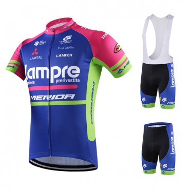 ランプレ メリダ 夏用UVカットジャージ 自転車レーサーパンツ Lampre-Merida 