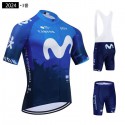 モビスター チーム 自転車ロードレースジャージ ビブパンツ team MOVISTAR