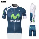 モビスター チーム 夏用サイクル半袖ジャージ サイクリングパンツ team MOVISTAR