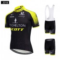 ミッチェルトン スコット 半袖チームジャージ 自転車レーパン Mitchelton-Scott