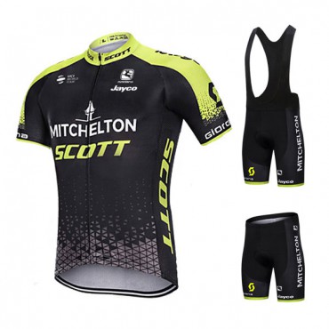 ミッチェルトン スコット 半袖チームジャージ 自転車レーパン Mitchelton-Scott