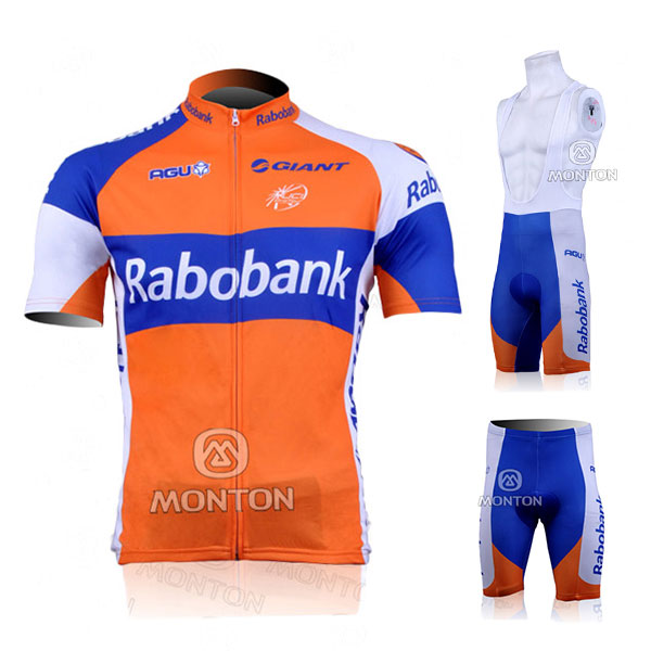 ラボバンク プロチーム 半袖サイクルジャージ サイクリングパンツ RABOBANK