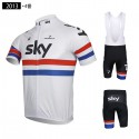 チームスカイ プロサイクリング ロードジャージ 自転車レッシングパンツ SKY-ProCycling