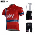 チームスカイ プロサイクリング ロードジャージ 自転車レッシングパンツ SKY-ProCycling