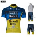 ティンコフチーム サクソ＝ティンコフ サイクリングショーツ ショートスリーブジャージ SAXO-Tinkoff