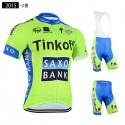 ティンコフ＝サクソ 夏用サイクリングウェア サイクルビブショーツ チーム半袖ジャージ Tinkoff-SAXO