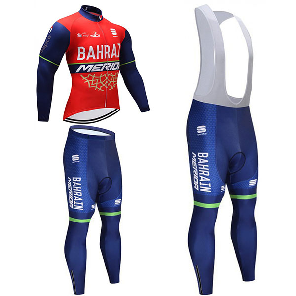 バーレーン メリダ 長袖サイクルジャージ サイクリングタイツ BAHRAIN MERIDA