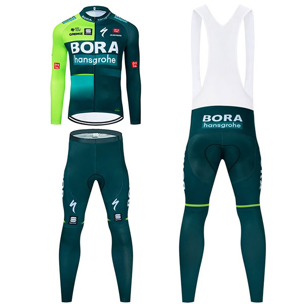 ボーラ・ハンスグローエ ツーリング時期冬用服装 自転車用ロングスリーブジャージ スパッツ BORA-hansgrohe