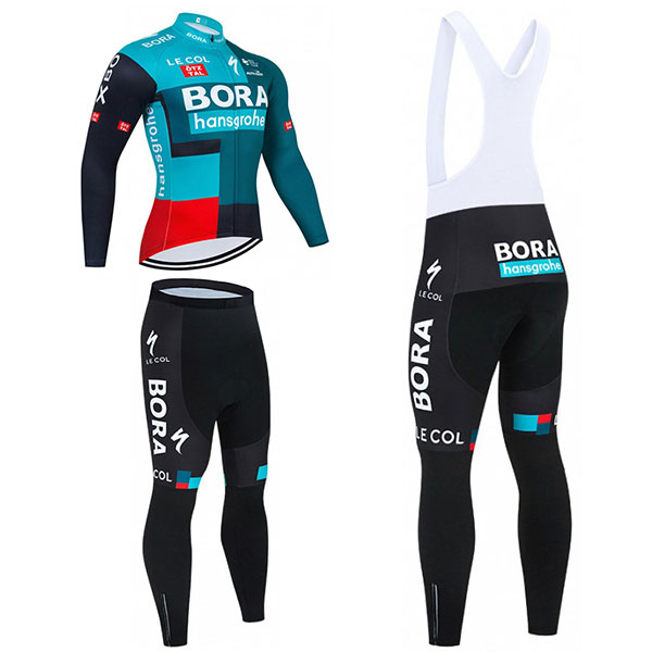 ボーラ・ハンスグローエ ツーリング時期冬用服装 自転車用ロングスリーブジャージ スパッツ BORA-hansgrohe