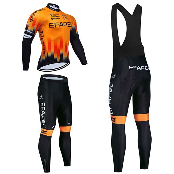 EFAPEL Cycling レプリカ長袖サイクルジャージ メッシュ / 裏起毛 2 種 ロードバイクウェア