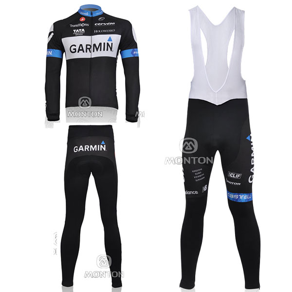 ガーミン・サーヴェロ プロチーム 自転車ロードバイクウェア 冬用ジャージ ロング丈パンツ Garmin-Cervelo 2011年版