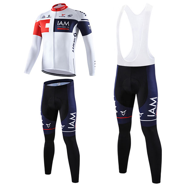 IAM サイクリングチーム 長袖 ロードバイクウェア 自転車競技冬用服装 IAM Cycling team