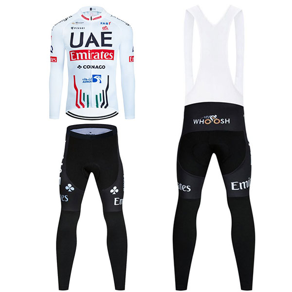 UAE チーム エミレーツ 長袖 ロードレースジャージ 自転車アパレル 冬用 UAE-Team-Emirates