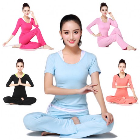 カップ付き ヨガウェア セット|モーダル...